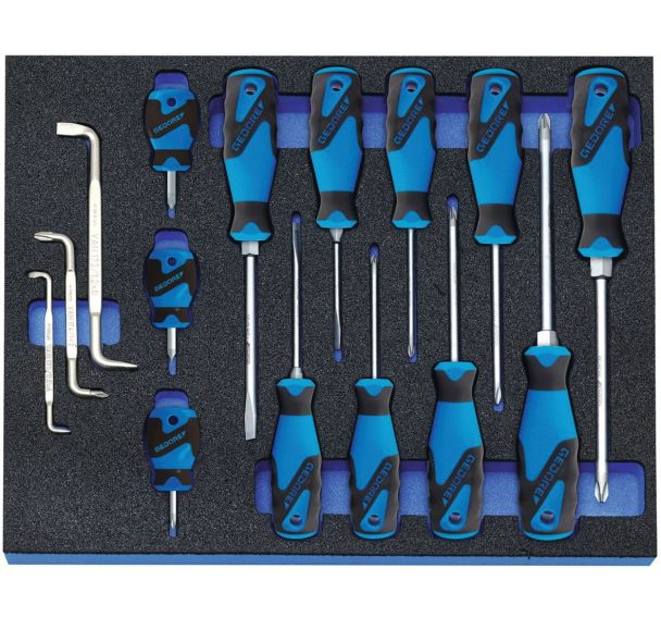 Jeu de tournevis dans le module Check-Tool, 15 pcs