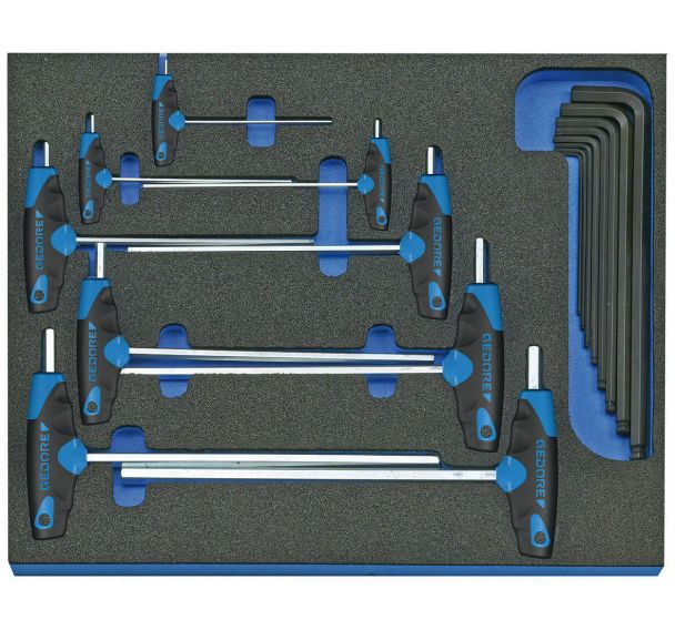 Jeu de tournevis décalés dans le module Check-Tool, 17 pcs