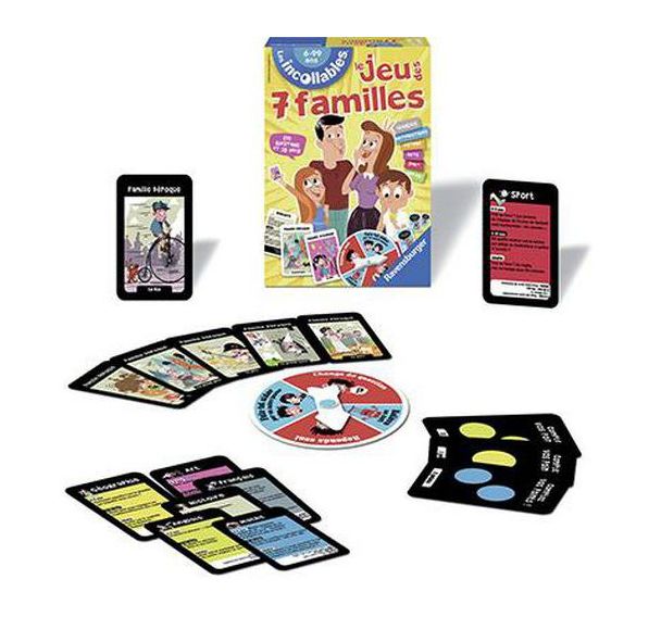 Jeu des 7 familles incollables