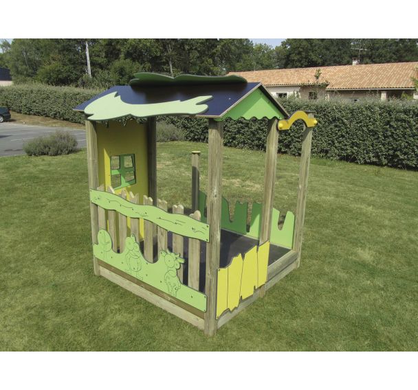 Jeu d'extérieur Cabane Robinson modèle simple scellement direct