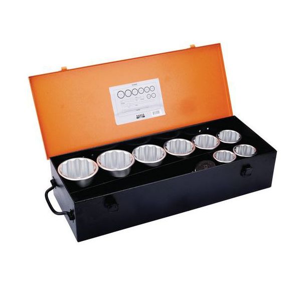 Jeu douilles 1" 12 pans pouces 11  pièces 670mm
