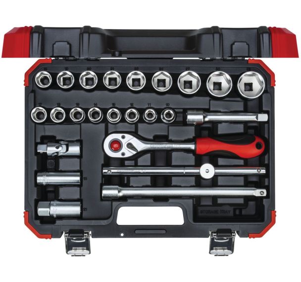 Jeu douilles 1/2''10-32mm 24 pièces R69003024Red