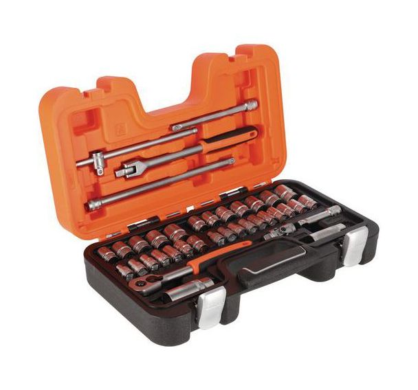 Jeu douilles 3/8" 6 pans pouces 38  pièces coffret