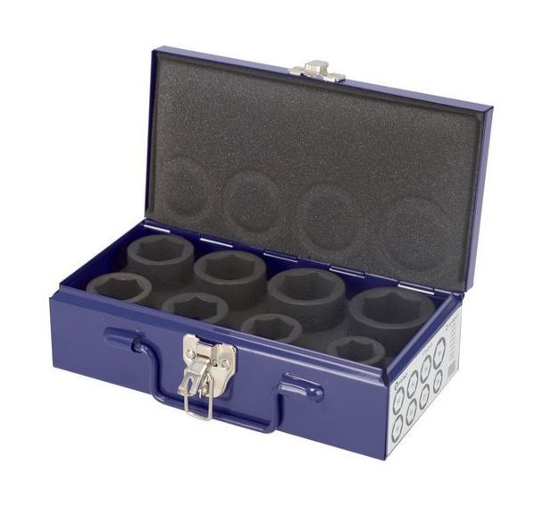 Jeu douilles à chocs 3/4" coffret métallique 8 pièces