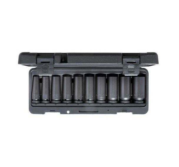 Jeu douilles impacts 1/2'' 10pcs K 19 L-010