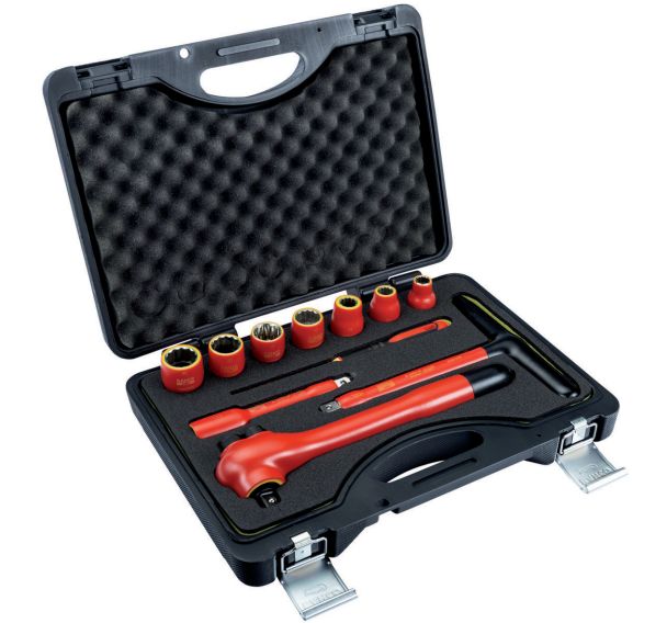 Jeu douilles isolées VDE 1/2" 11 pièces