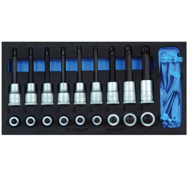 Jeu douilles tournevis 1/2'' en module 1/3 1500CT1-ITX19LKP