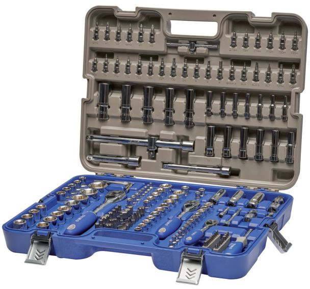 Jeu outils 1/4"-3/8"-1/2",mm 172 pièces