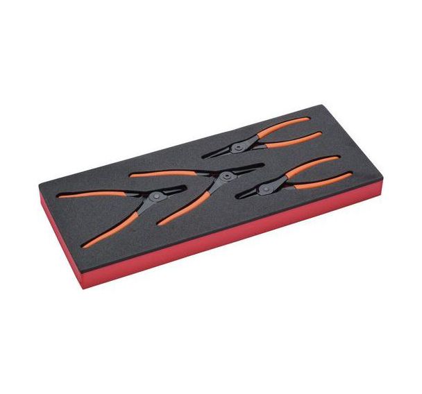Jeu pinces à circlips module mousse 1/3 Fit&Go 4  pièces