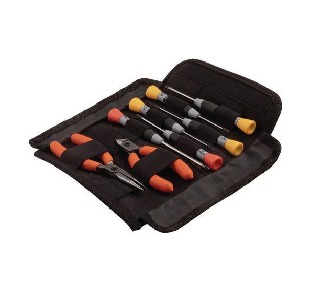 Jeu pinces et tournevis compacts 8 pièces