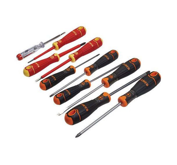 Jeu tournevis BahcoFit vis fente Phillips Pozidriv TORX