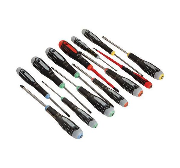 Jeu tournevis ERGO vis fente Phillips Pozidriv TORX