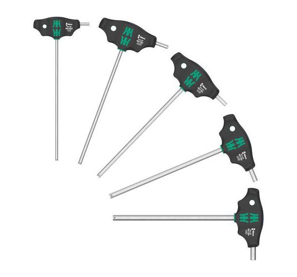 Jeu tournevis à manche en T 454/5 HF SHK