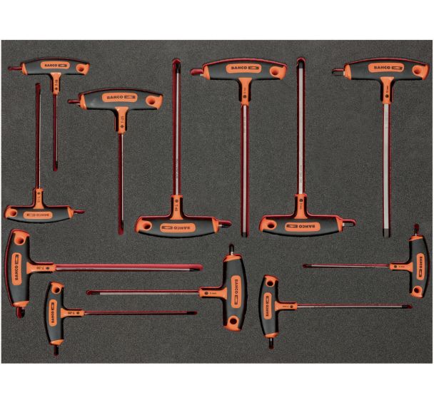 Jeu tournevis manche T pour vis 6 pans/TORX 3/3 Fit&Go