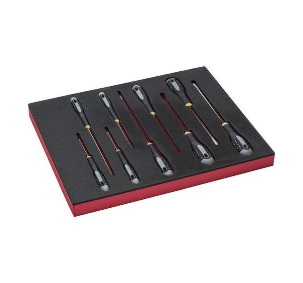 Jeu tournevis vis fente module mousse 2/3 Fit&Go 8 pièces