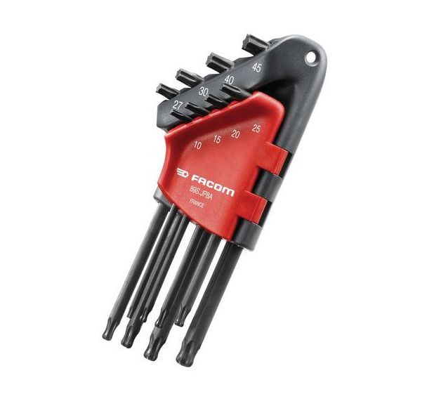 Jeux de clés mâles coudées Torx® en étui