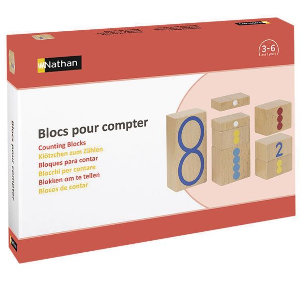 Jeux d'entraînement blocs pour compter