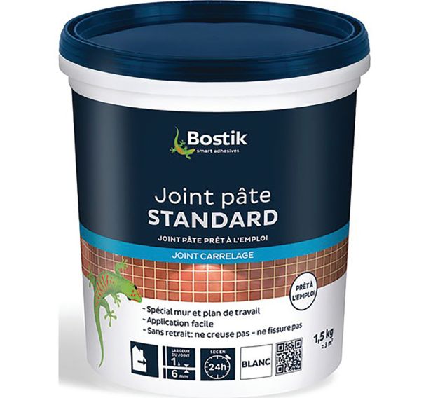 Joint carrelage pâte blanc 1.5kg