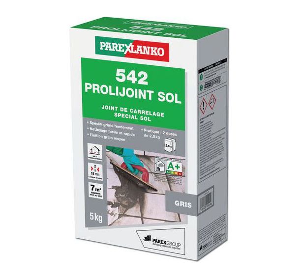 Joint de carrelage pour mur 543 Prolijoint gris 5 KG