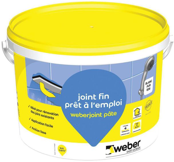 Joint de carrelage prêt à l'emploi - 5 kg - Weber