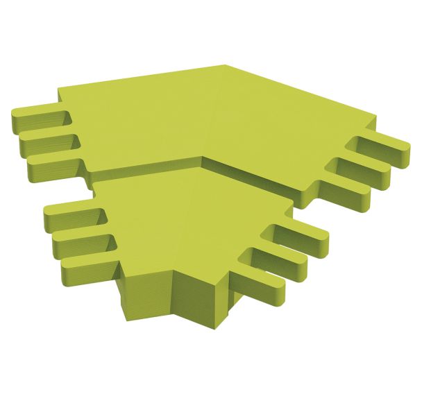 Jonction horizontale Modulam angle 135° vert