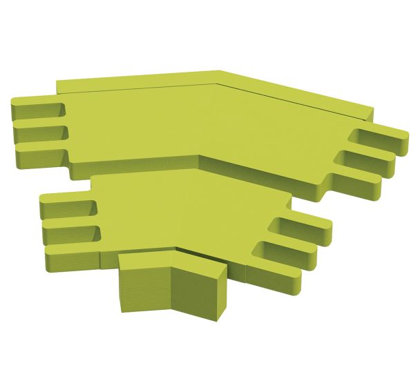Jonction horizontale Modulam angle 150° vert