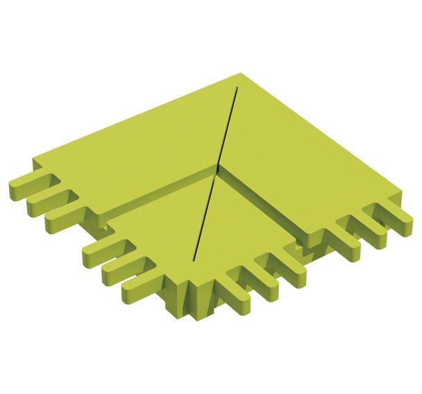 Jonction horizontale Modulam angle 90° vert