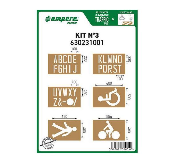 KIT POCHOIRS N°3 (6 PLANCHES)