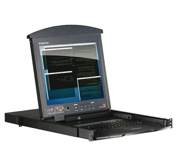 KL1508AN Console LCD 19'' double rail & KVM 8 ports Cat5 ATEN