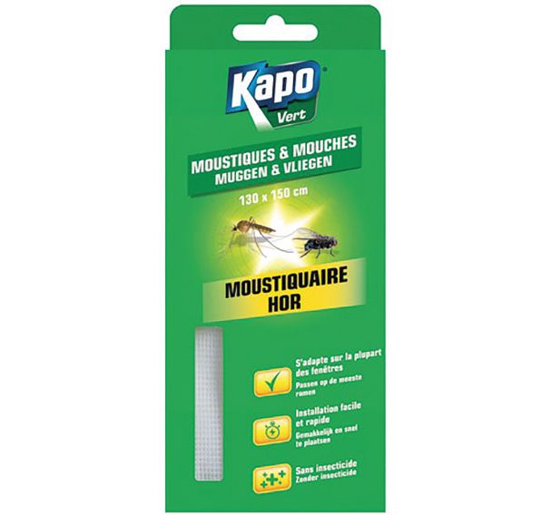 Kapo moustiquaire moustiques et mouches 130 x 150cm