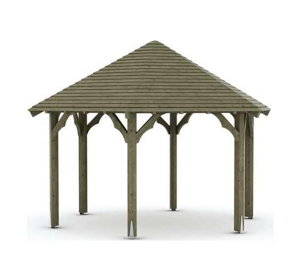 Kiosque toit en clin Mobextan