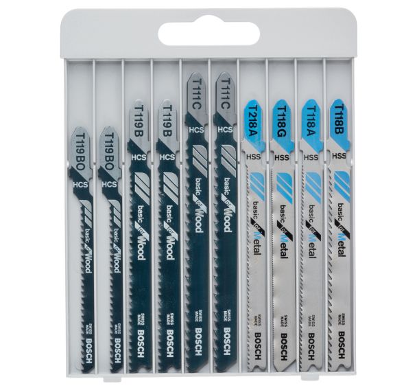 Kit 10 Lames scie sauteuse Bois & Métal