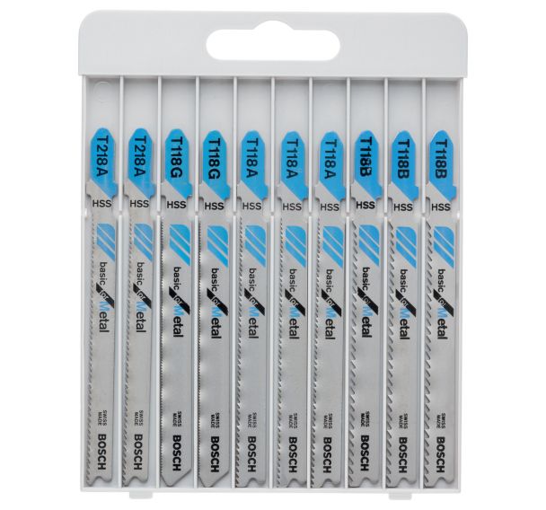 Kit 10 Lames scie sauteuse Métal T218A| T118G| T118A| T118B