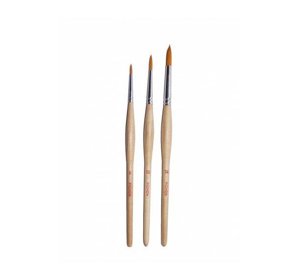 Kit 30 pinceaux poils synthétiques pichon