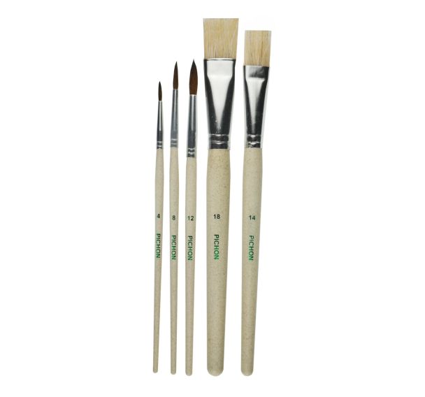 Kit 80 pinceaux plastique recyclé Pichon n°1
