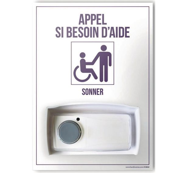 Kit Carillon d'appel UNIK n 3 appel si besoin d'aide vertical