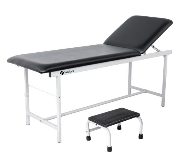 Kit Divan d'examen finition époxy et marchepied 1 marche noir