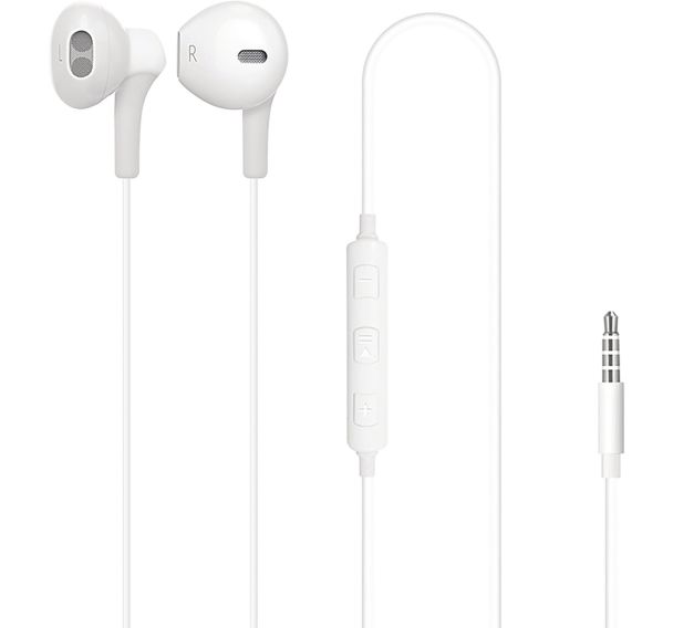 Kit Piéton Stéréo pour iPhone 5 et 6 iPad et Android - Blanc
