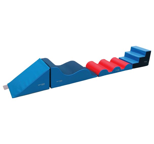 Kit à ramper 5 modules turquoise/bleu marine