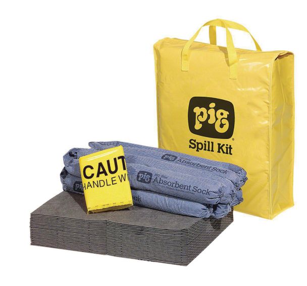 Kit absorbant portable liquides non agressifs