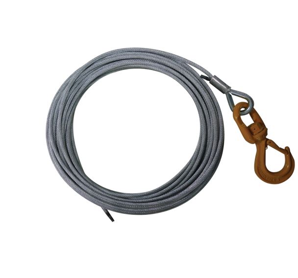 Kit câble antigiratoire galvanisé avec boucle et crochet