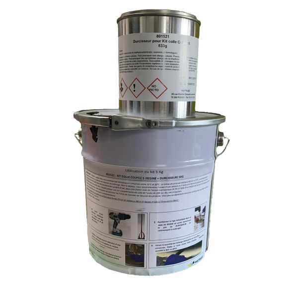 Kit colle colpoz 5 (résine + durcisseur) 5kg