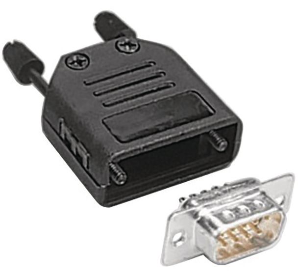 Kit connecteur à souder + capot - SUBD9 M