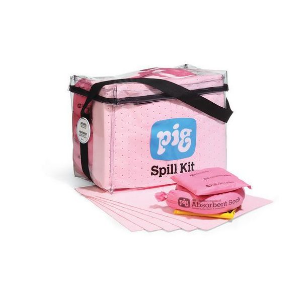Kit d'absorbants PIG® pour produits chimiques - 54,4L