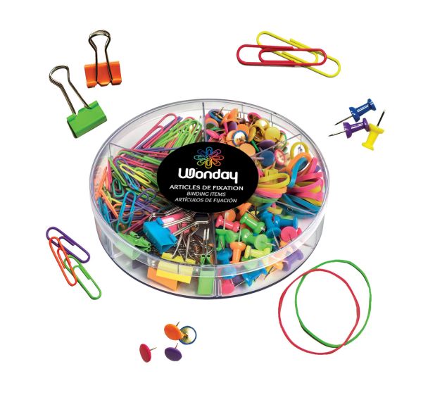 Kit d'articles de fixation couleurs assorties
