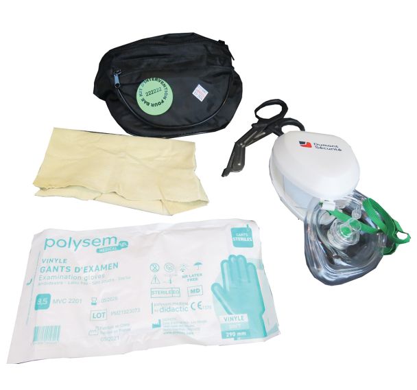 Kit d'intervention sac banane pour DAE