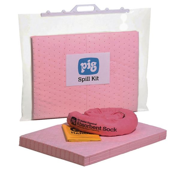 Kit d'absorbant chimique en sac clipsable 13 L