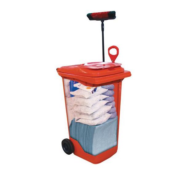Kit d'absorbants en conteneur mobile 260 L - Ikasorb