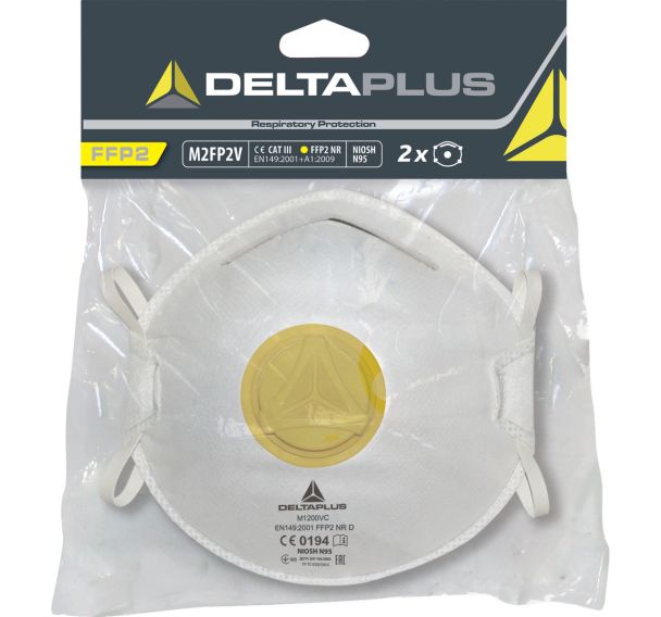Kit de 2 demi-masques FFP2 a valve