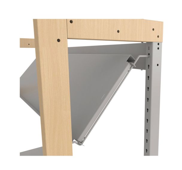 Kit de 2 supports pour inclinaison de tablettes rayonnage Ellipse - Manutan Expert